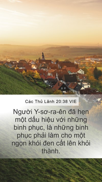 Các Thủ Lãnh 20:38 VIE Bible Verse Image