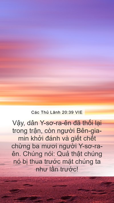 Các Thủ Lãnh 20:39 VIE Bible Verse Image