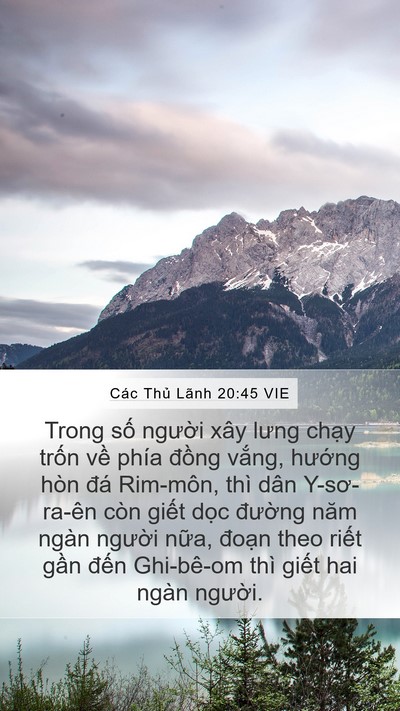 Các Thủ Lãnh 20:45 VIE Bible Verse Image