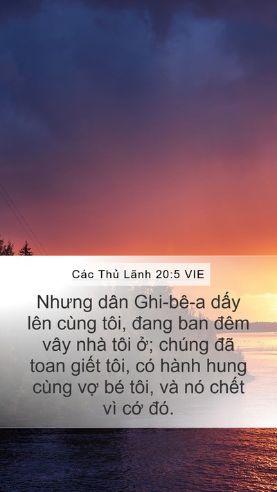 Các Thủ Lãnh 20:5 VIE Mobile Phone Wallpaper - Nhưng dân Ghi-bê-a dấy lên cùng tôi, - Mobile Bible Verse Wallpaper