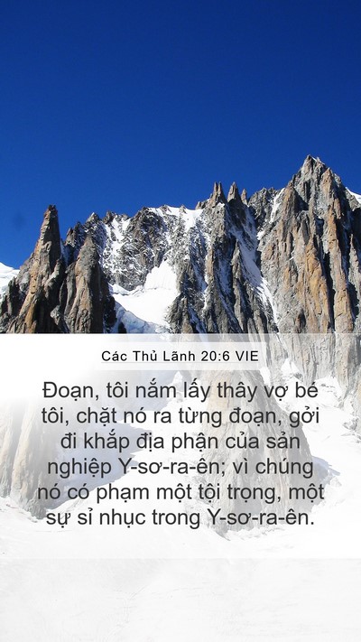 Các Thủ Lãnh 20:6 VIE Bible Verse Image