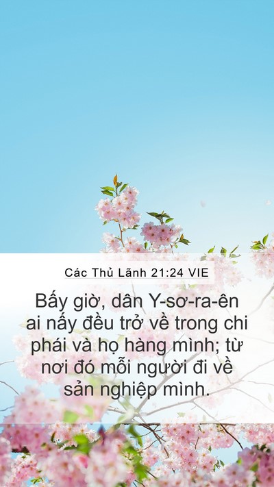 Các Thủ Lãnh 21:24 VIE Mobile Phone Wallpaper - Bấy giờ, dân Y-sơ-ra-ên ai nấy đều - Mobile Bible Verse Wallpaper