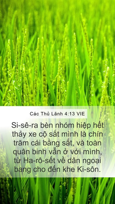 Các Thủ Lãnh 4:13 VIE Bible Verse Image