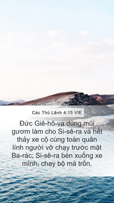 Các Thủ Lãnh 4:15 VIE Bible Verse Image