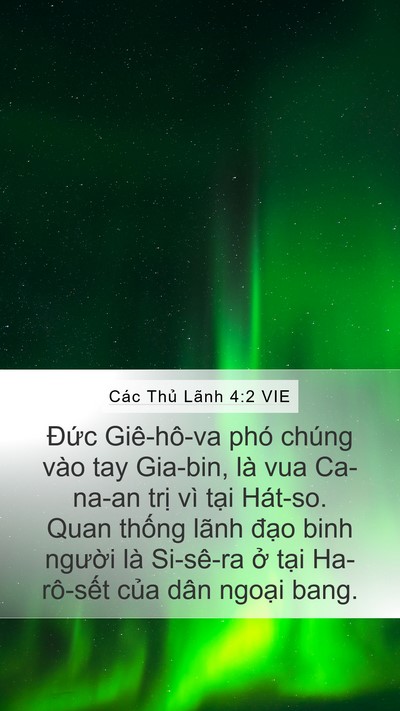 Các Thủ Lãnh 4:2 VIE Bible Verse Image