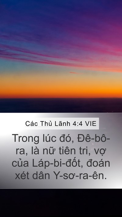 Các Thủ Lãnh 4:4 VIE Bible Verse Image