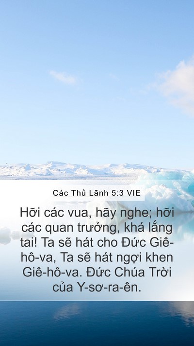 Các Thủ Lãnh 5:3 VIE Bible Verse Image