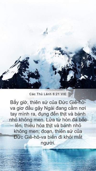 Các Thủ Lãnh 6:21 VIE Bible Verse Image