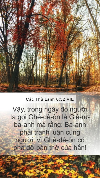 Các Thủ Lãnh 6:32 VIE Bible Verse Image