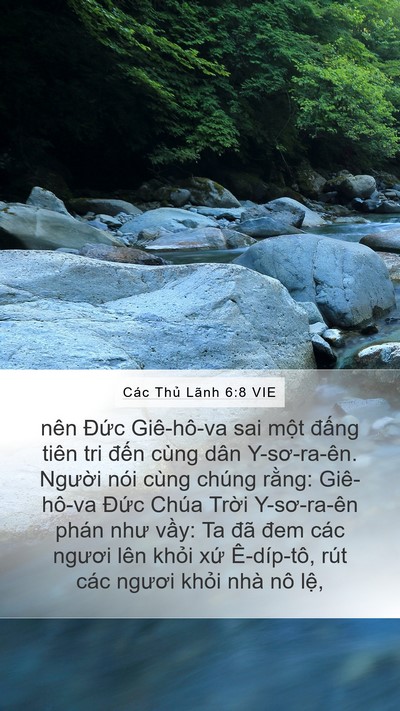 Các Thủ Lãnh 6:8 VIE Bible Verse Image