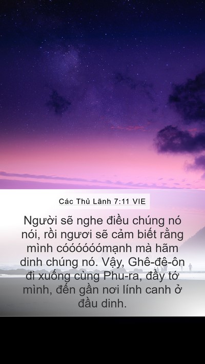 Các Thủ Lãnh 7:11 VIE Bible Verse Image