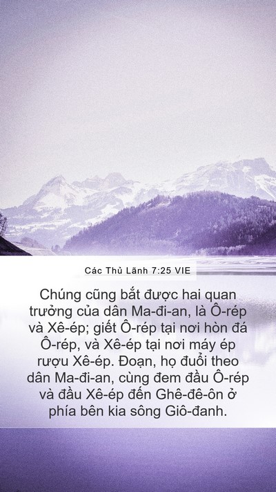 Các Thủ Lãnh 7:25 VIE Mobile Phone Wallpaper - Chúng cũng bắt được hai quan trưởng - Mobile Bible Verse Wallpaper