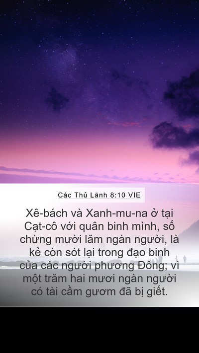 Các Thủ Lãnh 8:10 VIE Bible Verse Image