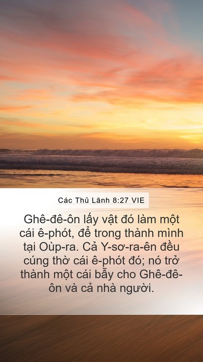 Các Thủ Lãnh 8:27 VIE Bible Verse Image