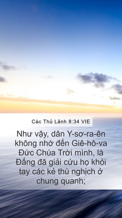 Các Thủ Lãnh 8:34 VIE Bible Verse Image