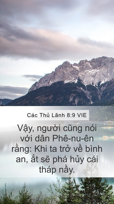 Các Thủ Lãnh 8:9 VIE Mobile Phone Wallpaper - Vậy, người cũng nói với dân Phê-nu-ên - Mobile Bible Verse Wallpaper