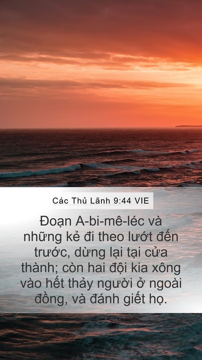 Các Thủ Lãnh 9:44 VIE Mobile Phone Wallpaper - Đoạn A-bi-mê-léc và những kẻ đi theo - Mobile Bible Verse Wallpaper