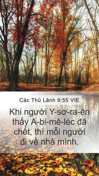 Các Thủ Lãnh 9:55 VIE Mobile Phone Wallpaper - Khi người Y-sơ-ra-ên thấy A-bi-mê-léc - Mobile Bible Verse Wallpaper