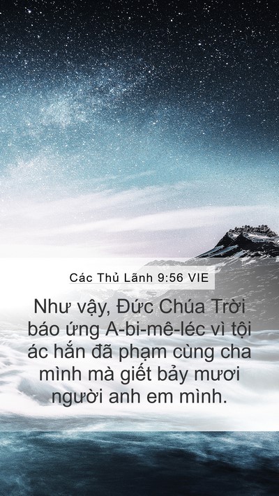 Các Thủ Lãnh 9:56 VIE Bible Verse Image
