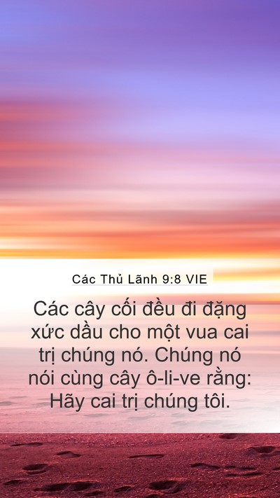 Các Thủ Lãnh 9:8 VIE Bible Verse Image