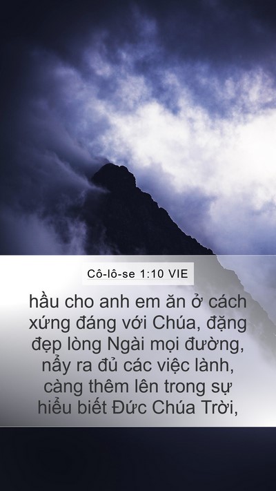 Cô-lô-se 1:10 VIE Bible Verse Image