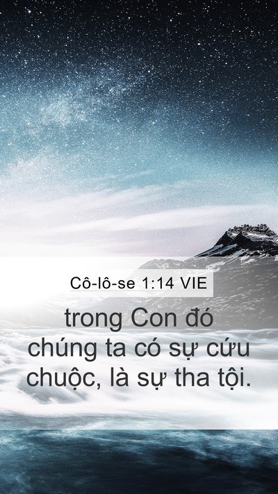 Cô-lô-se 1:14 VIE Bible Verse Image