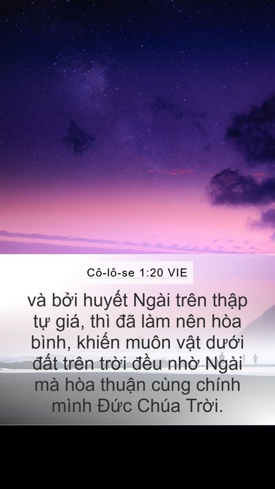 Cô-lô-se 1:20 VIE Bible Verse Image