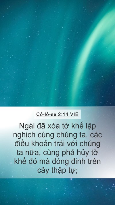 Cô-lô-se 2:14 VIE Bible Verse Image