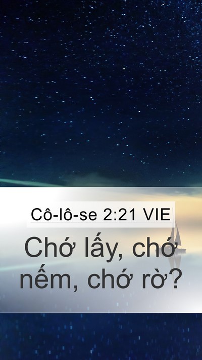 Cô-lô-se 2:21 VIE Bible Verse Image