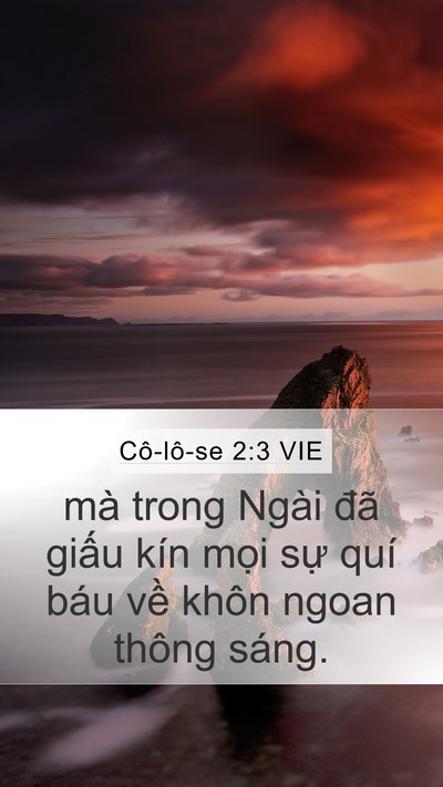 Cô-lô-se 2:3 VIE Bible Verse Image