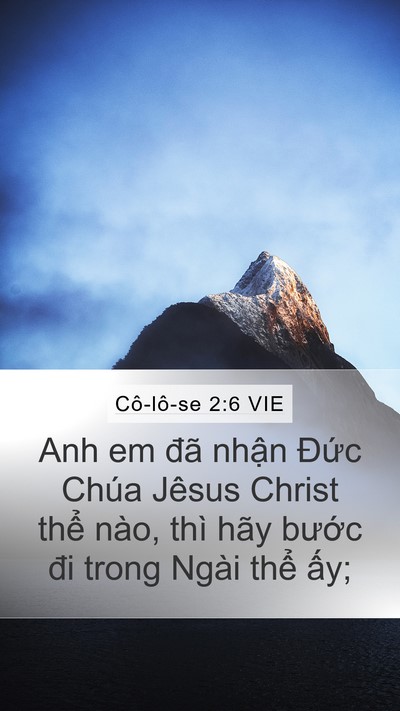 Cô-lô-se 2:6 VIE Bible Verse Image