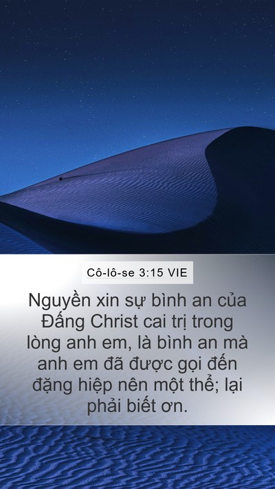 Cô-lô-se 3:15 VIE Bible Verse Image