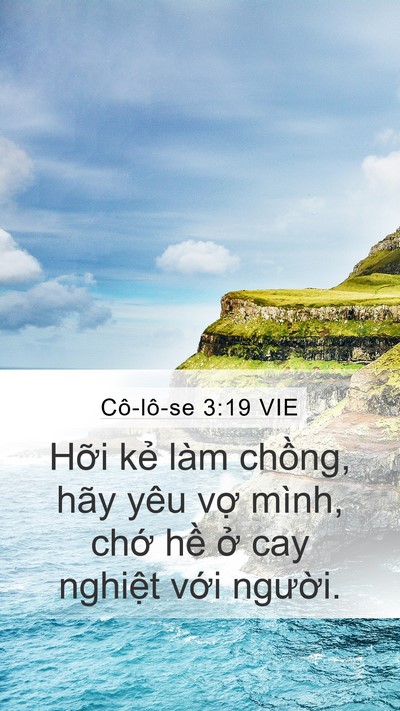 Cô-lô-se 3:19 VIE Bible Verse Image