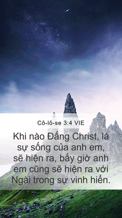 Cô-lô-se 3:4 VIE Bible Verse Image
