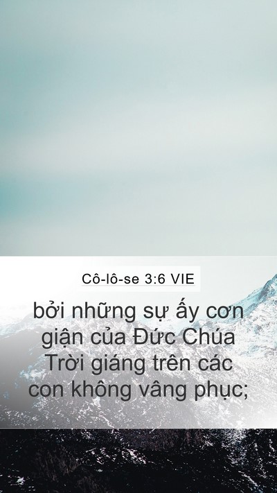 Cô-lô-se 3:6 VIE Bible Verse Image