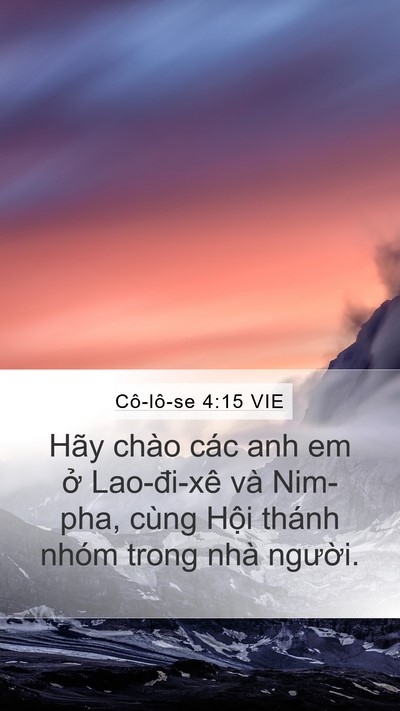 Cô-lô-se 4:15 VIE Bible Verse Image