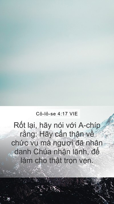 Cô-lô-se 4:17 VIE Bible Verse Image