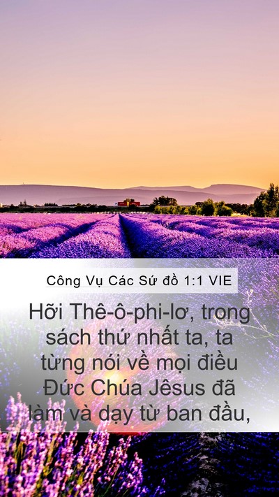Công Vụ Các Sứ đồ 1:1 VIE Bible Verse Image