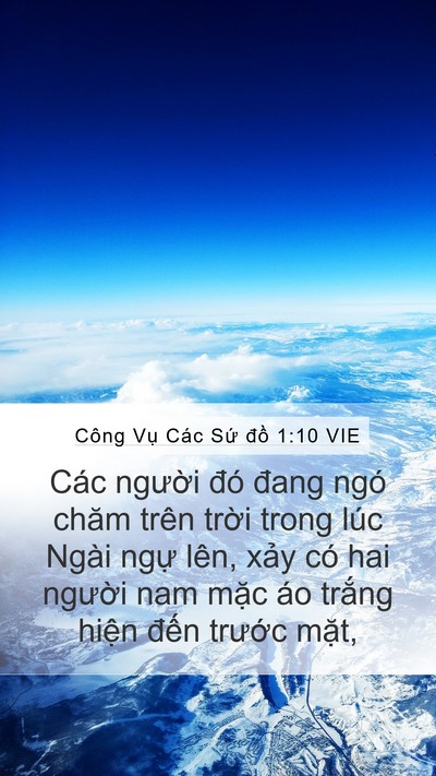 Công Vụ Các Sứ đồ 1:10 VIE Bible Verse Image