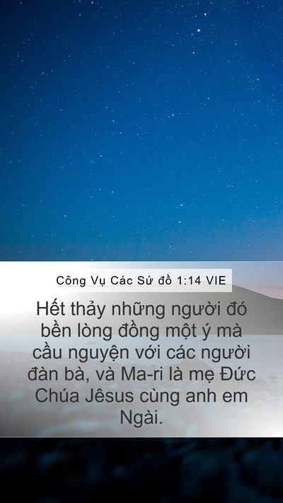 Công Vụ Các Sứ đồ 1:14 VIE Bible Verse Image