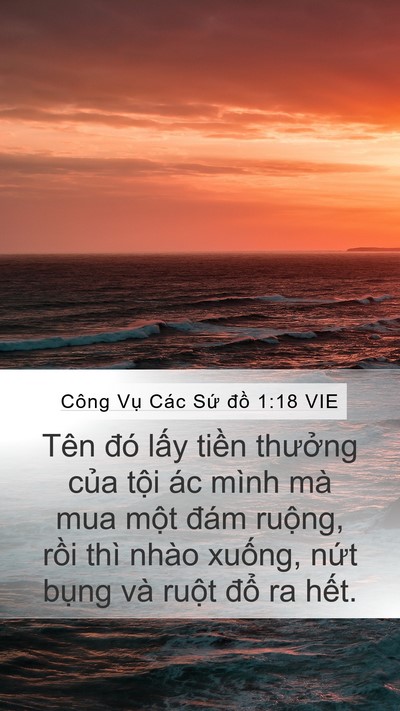 Công Vụ Các Sứ đồ 1:18 VIE Bible Verse Image