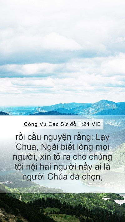 Công Vụ Các Sứ đồ 1:24 VIE Bible Verse Image