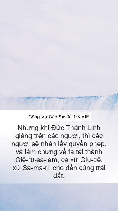 Công Vụ Các Sứ đồ 1:8 VIE Bible Verse Image