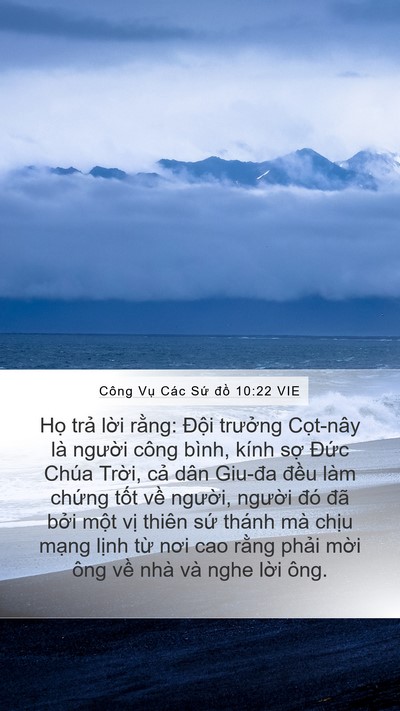 Công Vụ Các Sứ đồ 10:22 VIE Bible Verse Image