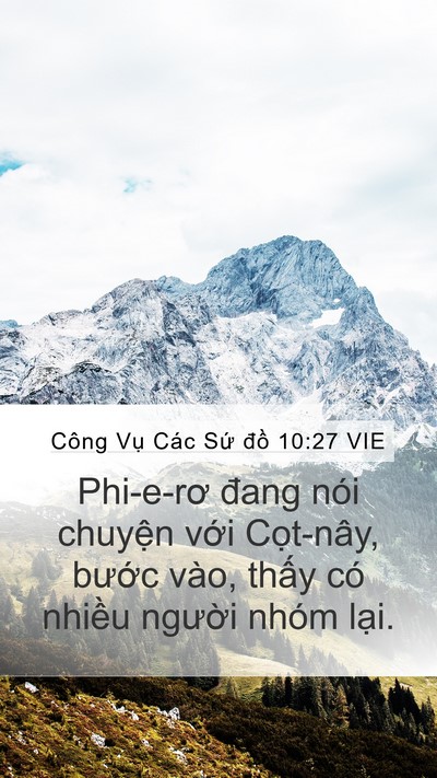 Công Vụ Các Sứ đồ 10:27 VIE Bible Verse Image