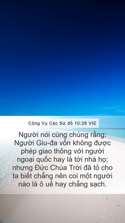 Công Vụ Các Sứ đồ 10:28 VIE Bible Verse Image