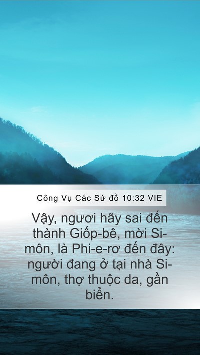 Công Vụ Các Sứ đồ 10:32 VIE Bible Verse Image
