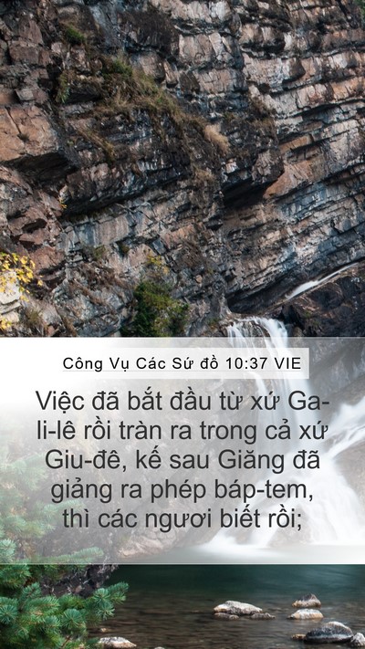 Công Vụ Các Sứ đồ 10:37 VIE Bible Verse Image