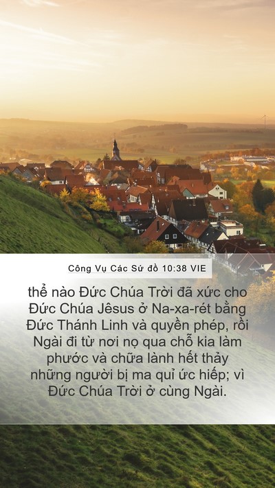 Công Vụ Các Sứ đồ 10:38 VIE Bible Verse Image