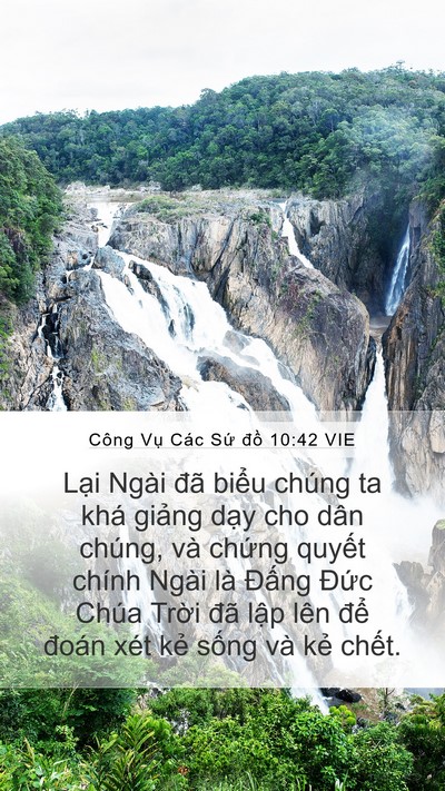 Công Vụ Các Sứ đồ 10:42 VIE Bible Verse Image